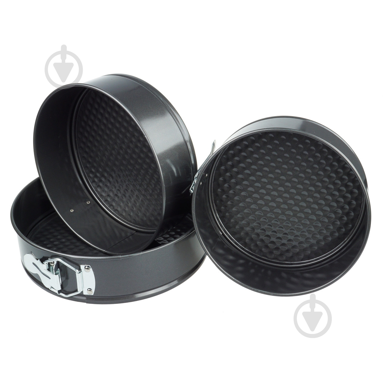 Набір форм для випікання Supretto 3 предмети сірий (5543) - фото 2 Набір форм для випікання Supretto 3 предмети сірий (5543) - фото 2