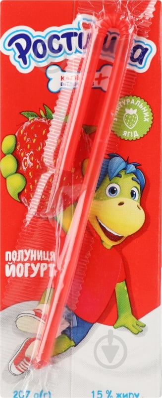 Йогурт Растішка питьевой 1,5% клубника 207 г - фото 3