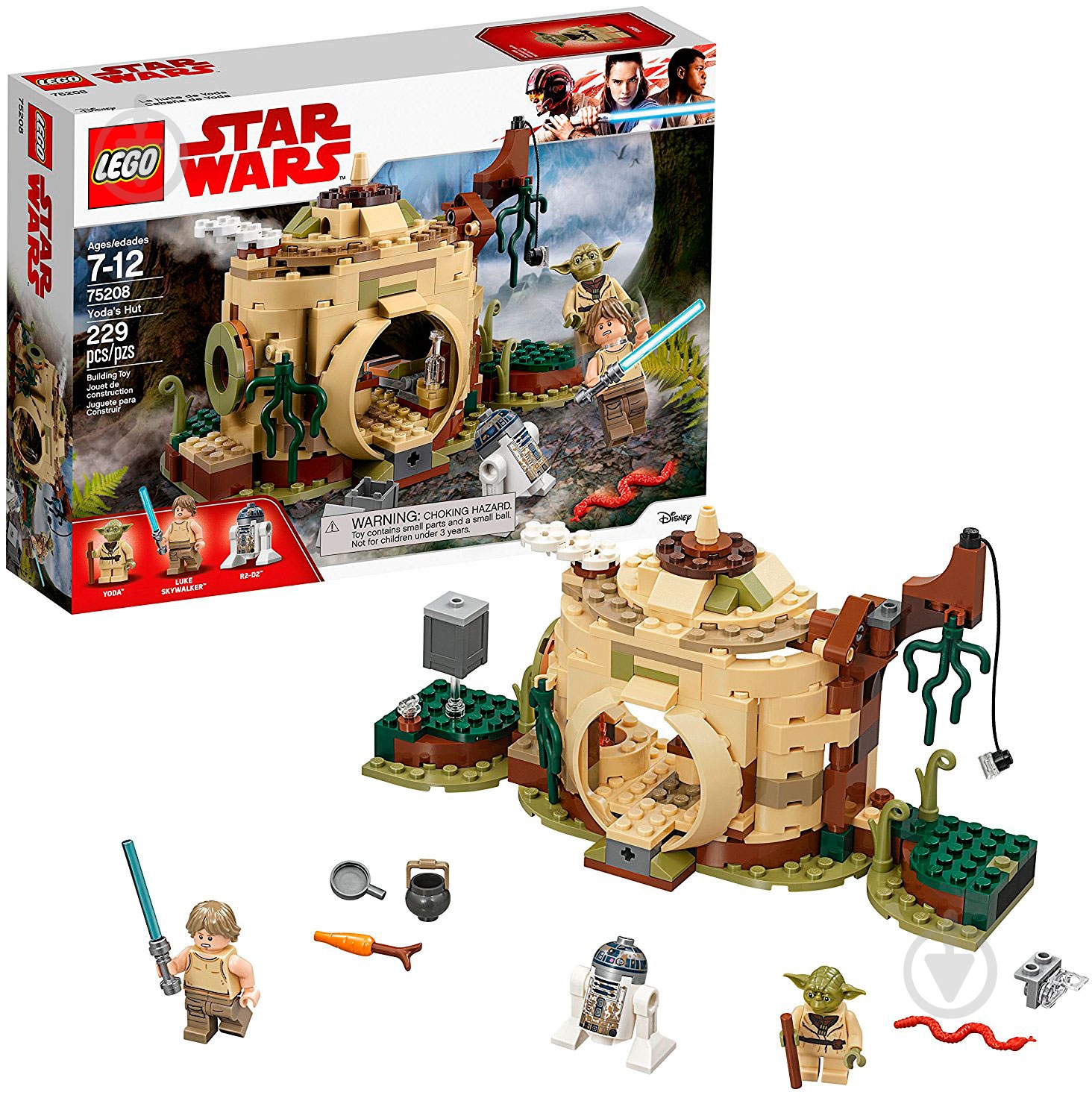 ᐉ Конструктор LEGO Star Wars Хижина Йоды 75208 • Купить в Киеве