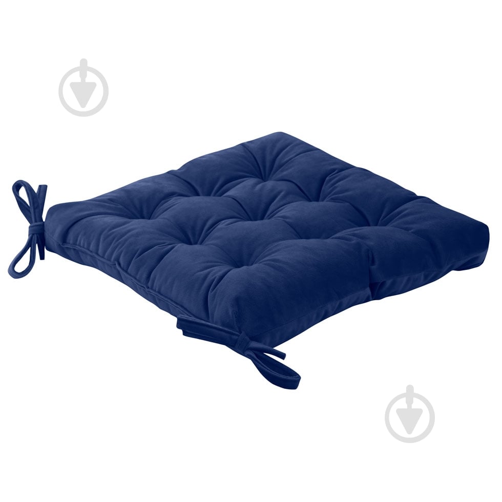 Подушка на стул Velour 40х40 см синий Decora textile - фото 2 Подушка на стул Velour 40х40 см синий Decora textile - фото 2