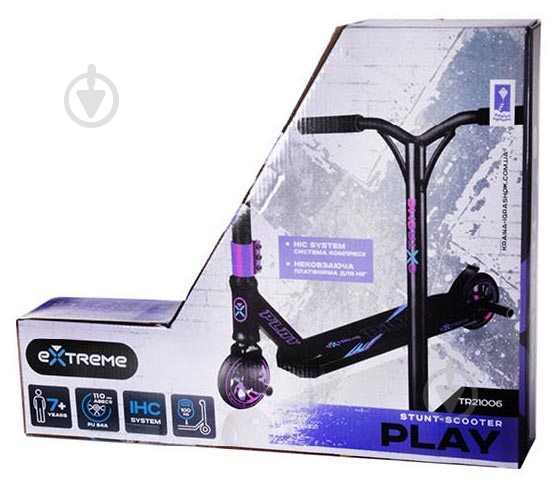 Самокат Extreme Motion детский PLAY синий TR21006 BLUE - фото 4