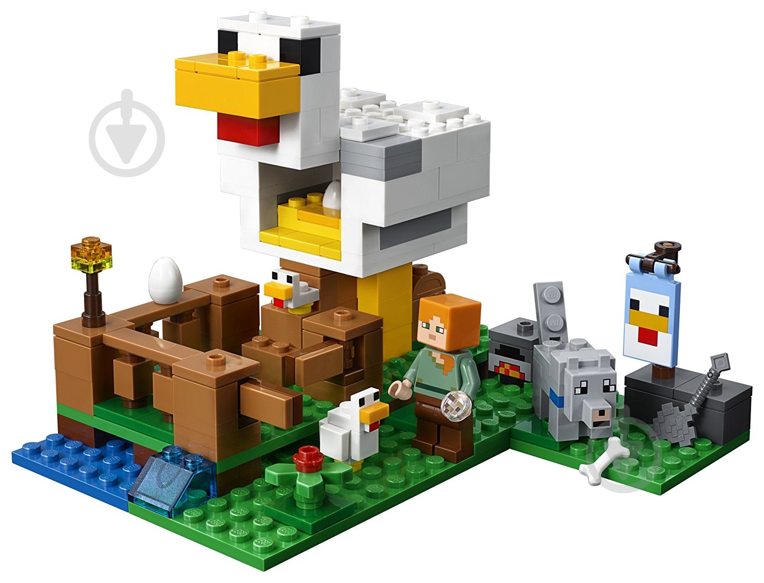 Конструктор LEGO Minecraft Курятник 21140 - фото 2