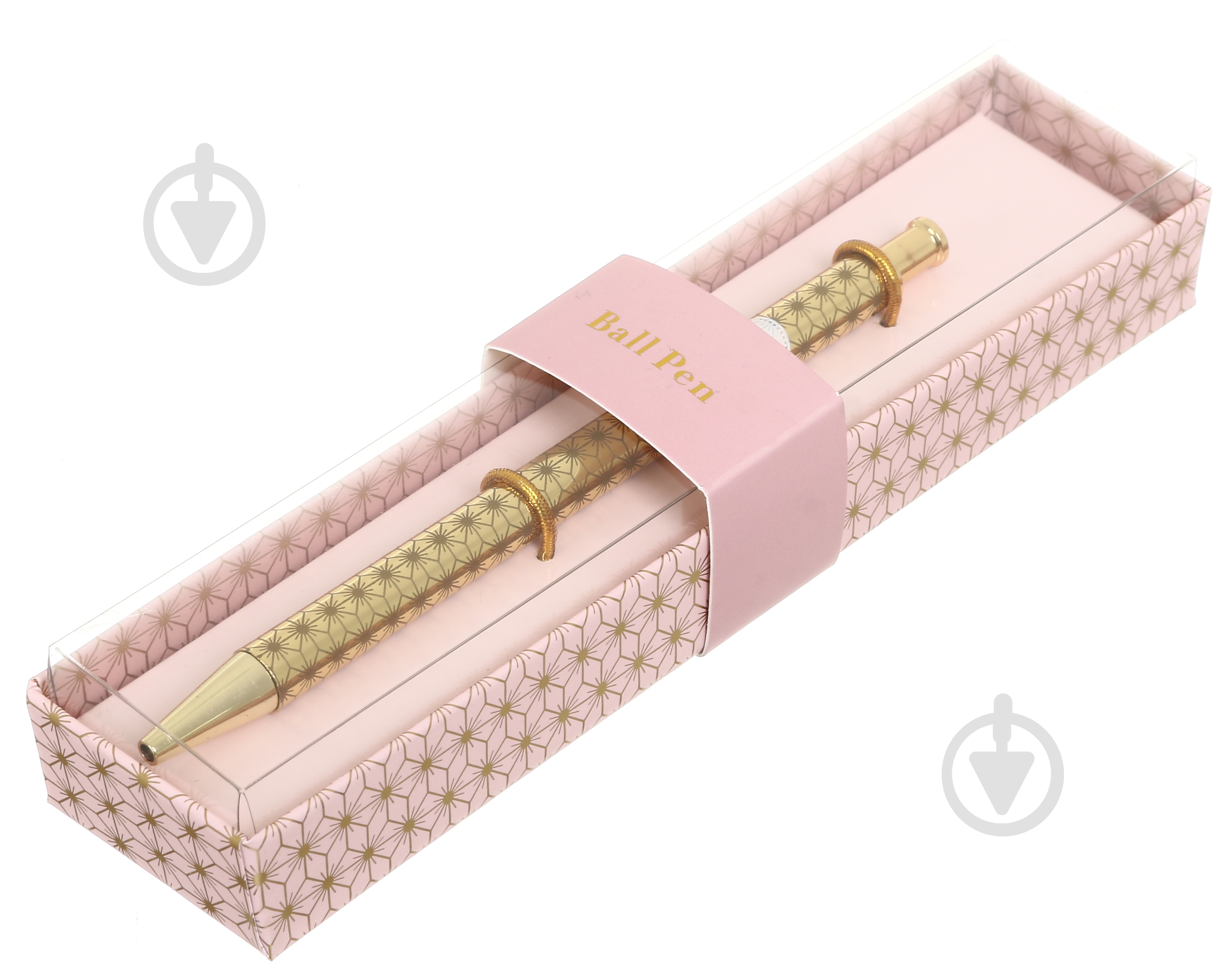 Ручка шариковая Golden line синий - фото 5