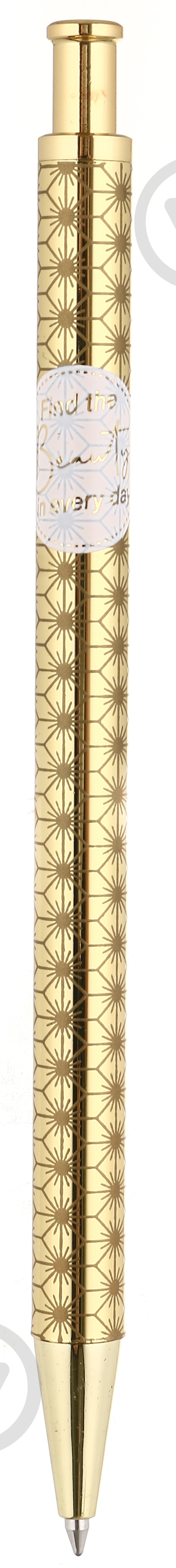 Ручка шариковая Golden line синий - фото 1