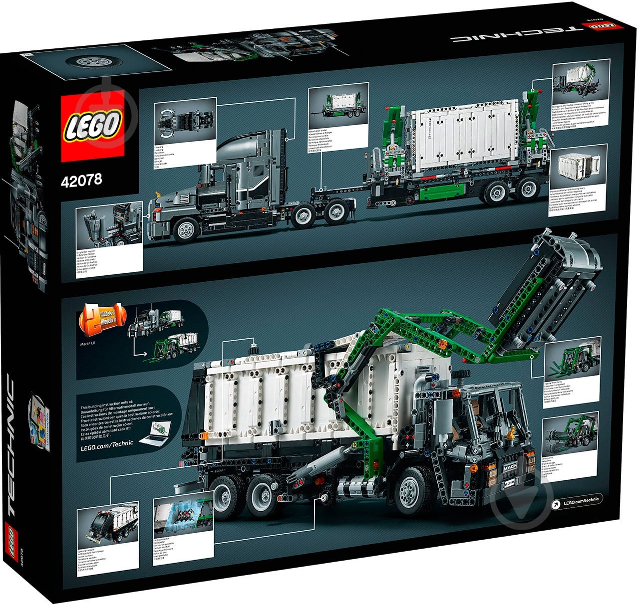 Конструктор LEGO Technic Вантажівка MACK 42078 - фото 4 Конструктор LEGO Technic Вантажівка MACK 42078 - фото 4
