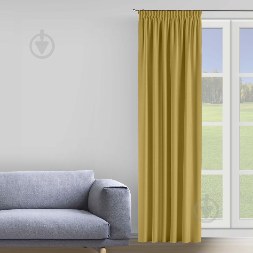 Штора VELOUR 150х275 золотой Decora textile - фото 1