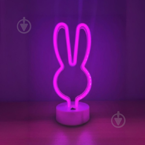 Ночник LED-NEON RABBIT розовый B-13 - фото 1