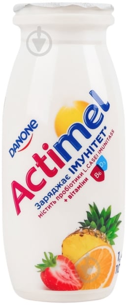 Кисломолочный продукт Данон Actimel Мультифрукт 1,4% 100 г - фото 1