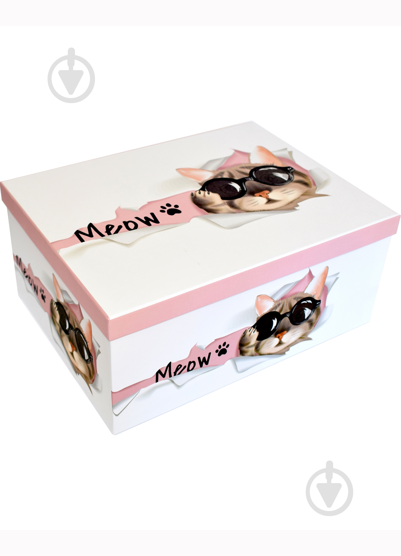 Коробка подарочная прямоугольная Meow 23х16х9 см - фото 1
