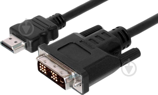Кабель Digitus HDMI – DVI 2 м черный (AK-330300-020-S) - фото 1