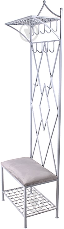 УЦЕНКА! Вешалка для одежды Метал Арт Ромб БЕЛЫЙ (УЦ №31) - фото 2