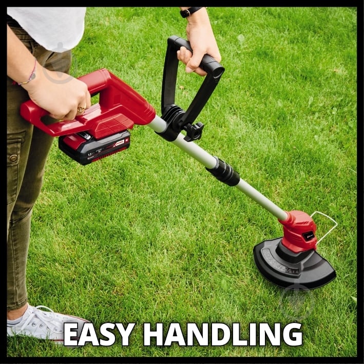 Газонокосилка аккумуляторная Einhell GE-CM 18/33 Li Set + триммер - фото 7