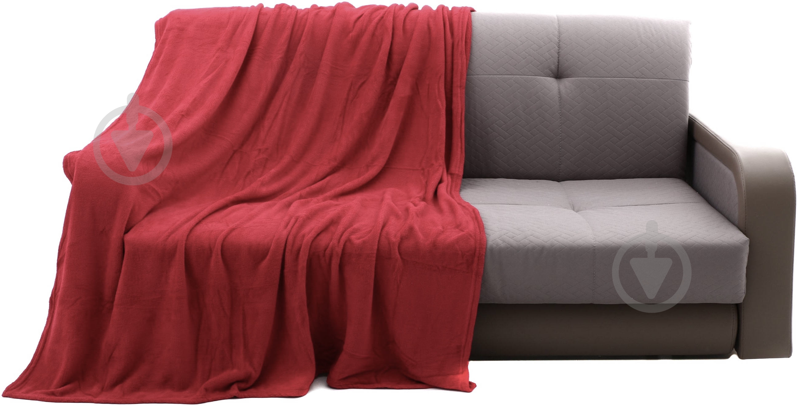 Плед микрофибра 160x200 см красный UP! (Underprice) - фото 1