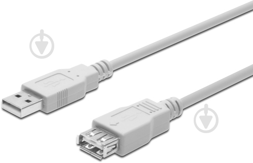 Кабель Digitus USB Am – USB Af 5 м белый (AK-300202-050-E) - фото 1