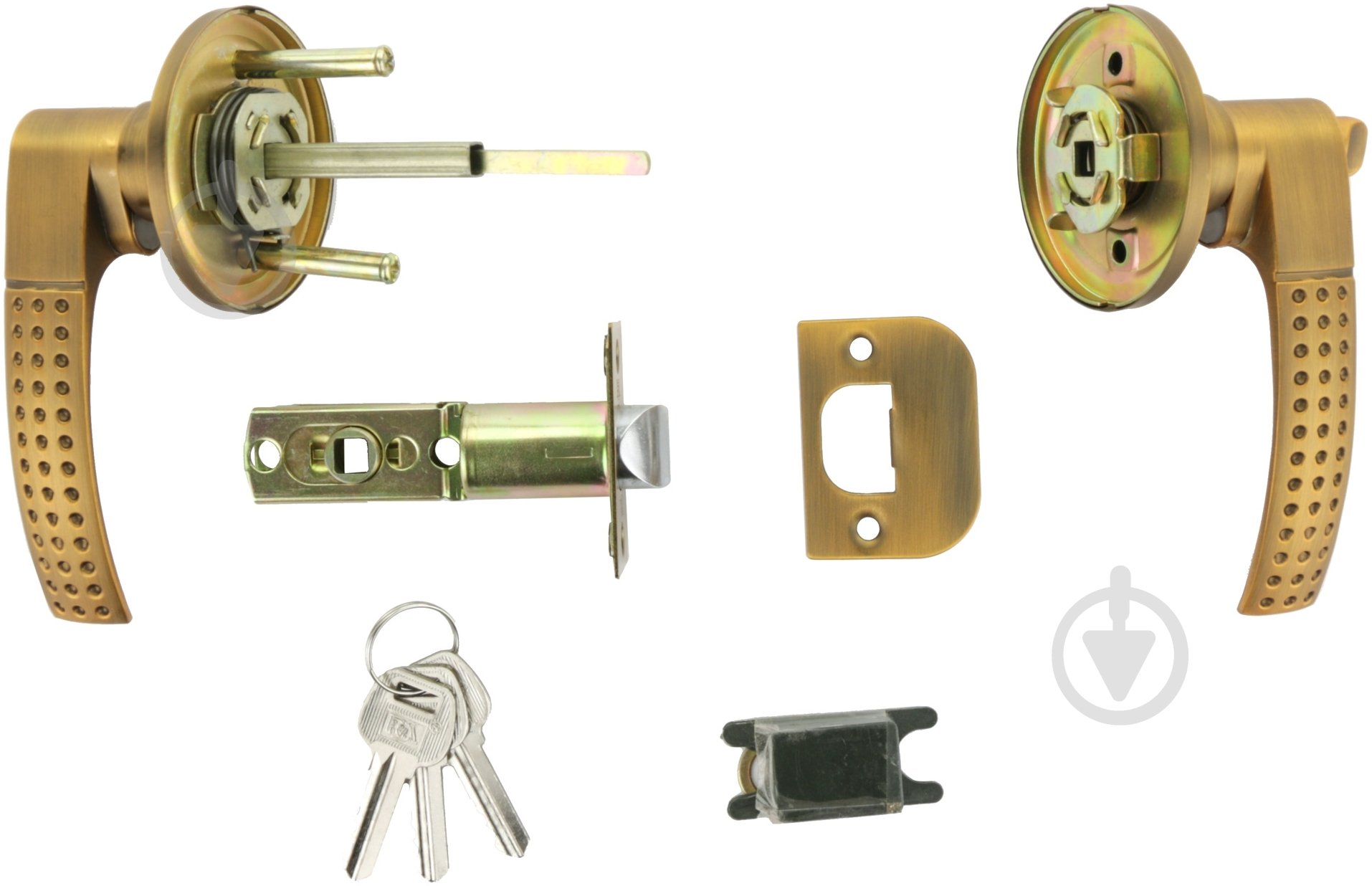 Кнобсет (ручка-защелка) RDA 861 PZ кофейный - фото 3