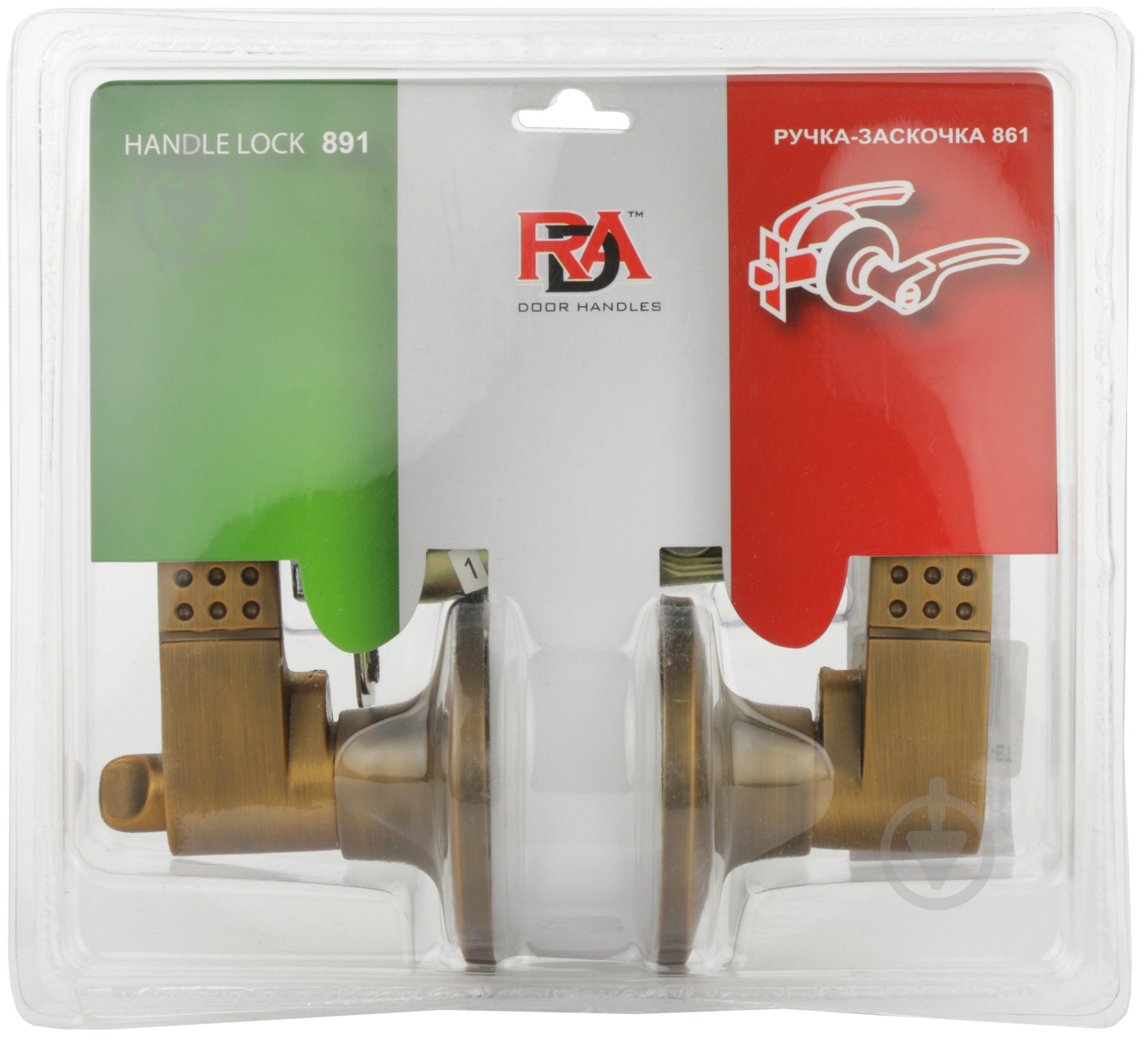 Кнобсет (ручка-защелка) RDA 861 PZ кофейный - фото 4