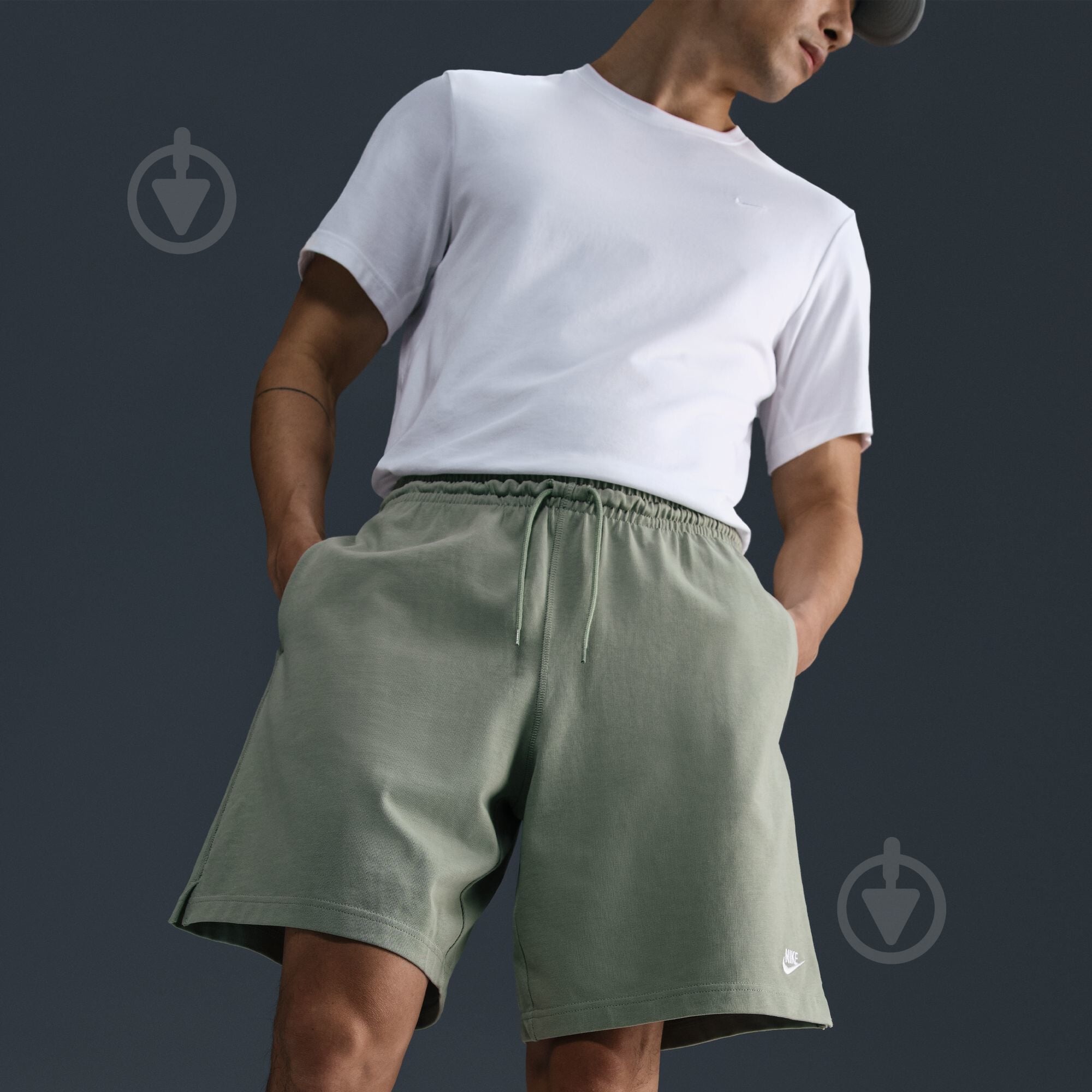 Шорти Nike M NK CLUB KNIT SHORT FQ4359-370 р. M хакі - фото 9