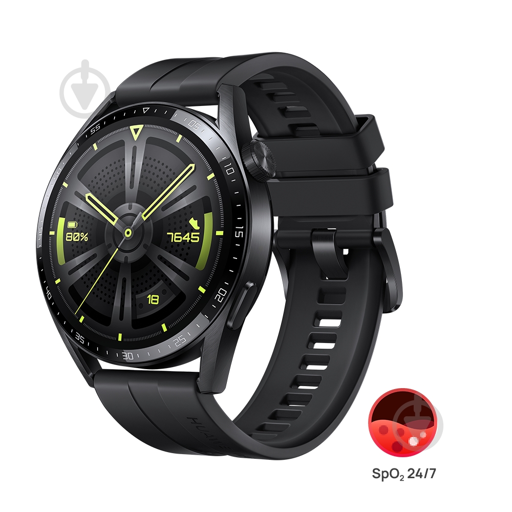 Смарт-часы Huawei Watch GT3 46mm black (55026956) - фото 7 Смарт-часы Huawei Watch GT3 46mm black (55026956) - фото 7