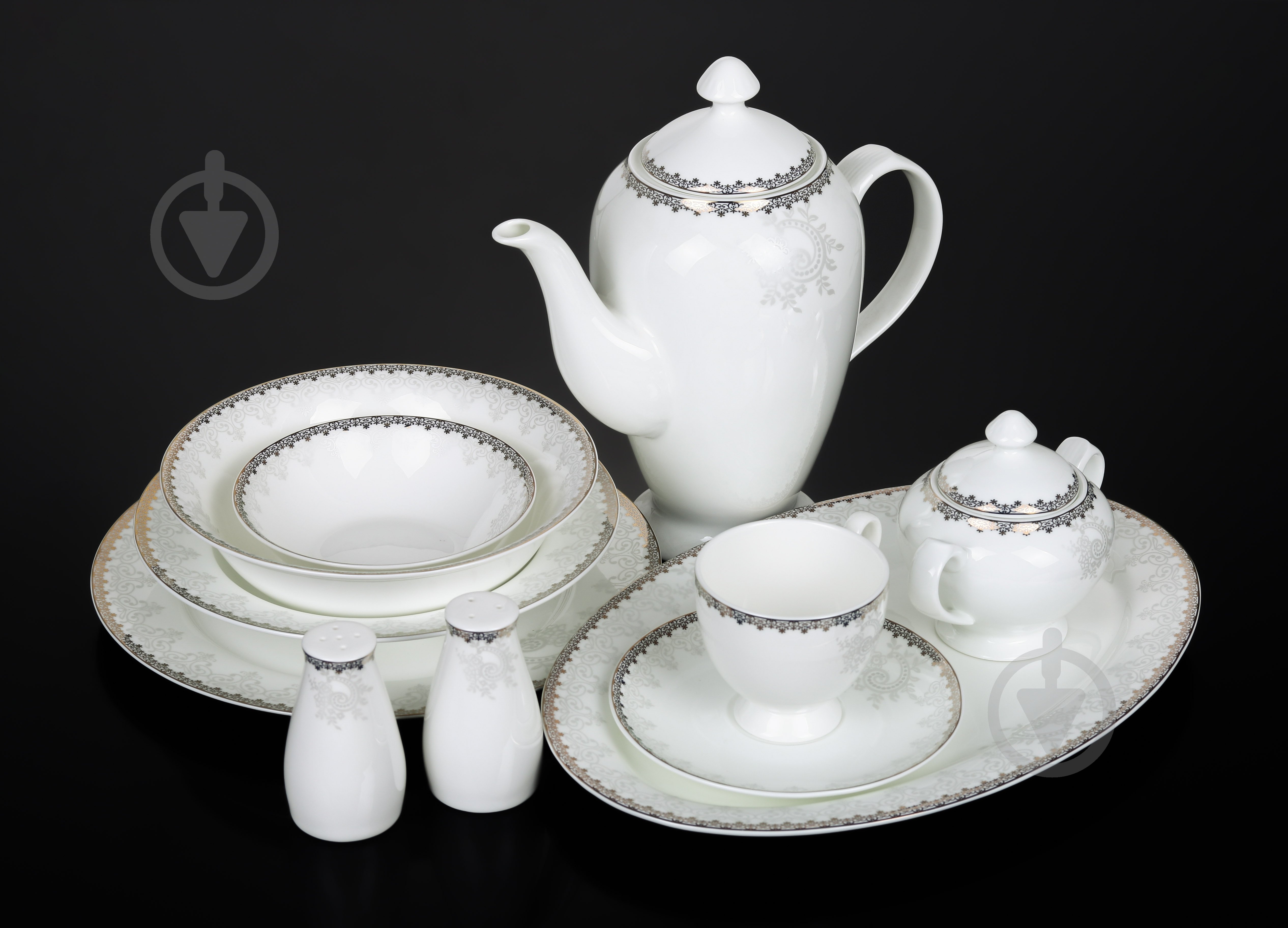 Сервіз столово-чайний Fiora Valencia 74 предмет на 12 персон - фото 1