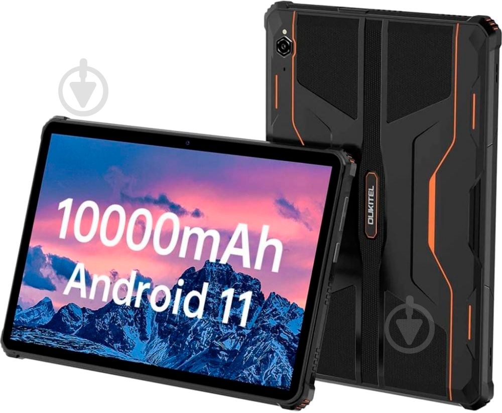 Планшет Oukitel RT1 10,1" 4/64GB Wi-Fi + 4G black/orange - фото 5