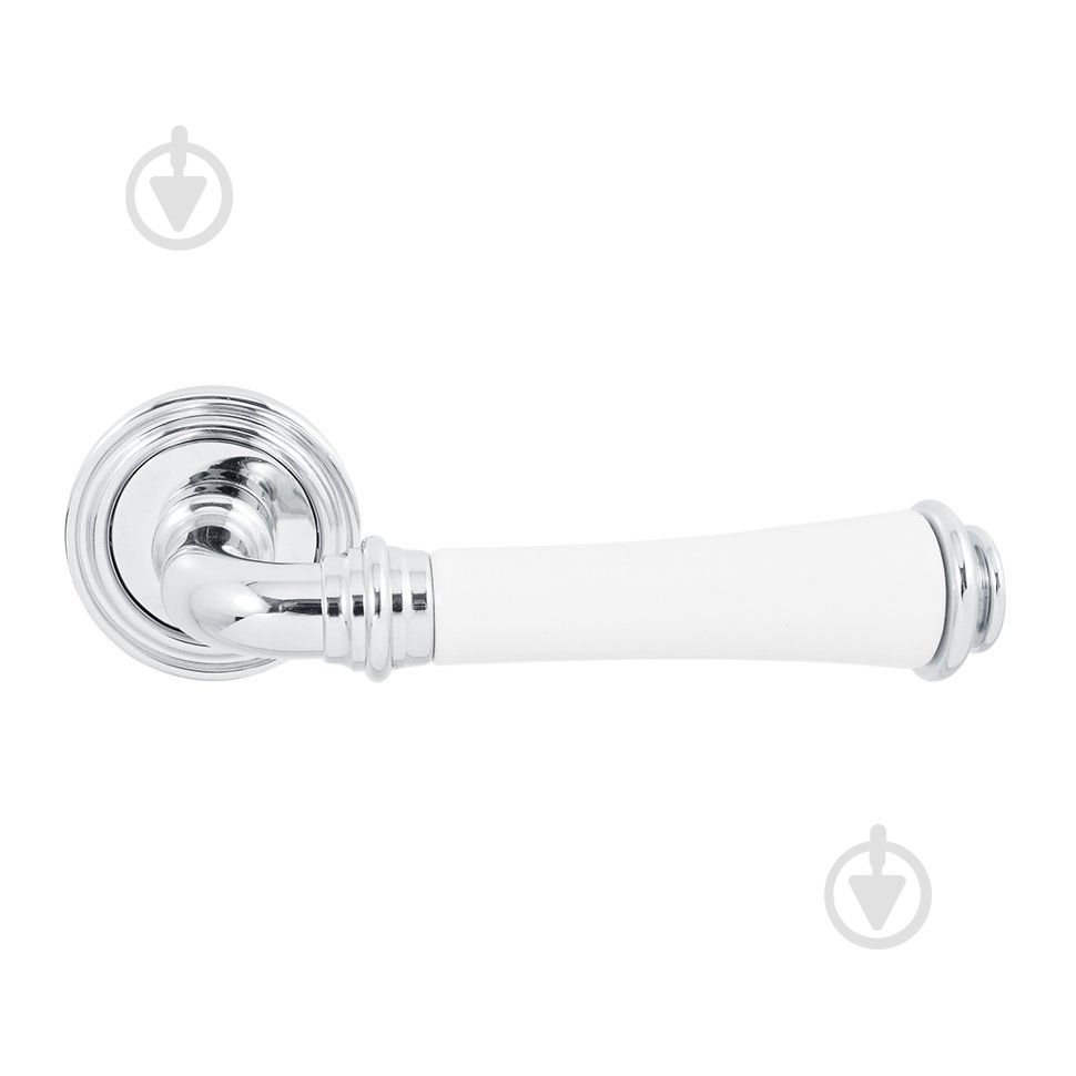 Ручка на розетке Fimet 1028p-261 f04 tasha полированный хром/фарфор - фото 1 Ручка на розетке Fimet 1028p-261 f04 tasha полированный хром/фарфор - фото 1