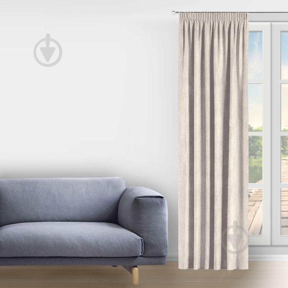 Штора Avrora 200x285 см бежевий Decora textile - фото 1 Штора Avrora 200x285 см бежевий Decora textile - фото 1