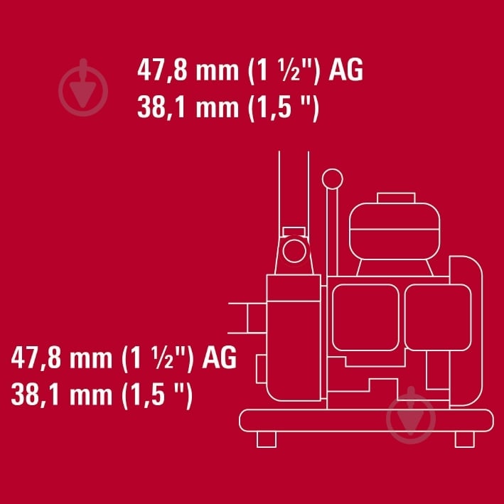 Мотопомпа бензиновая Einhell GC-PW 16 (4190530) - фото 7 Мотопомпа бензиновая Einhell GC-PW 16 (4190530) - фото 7