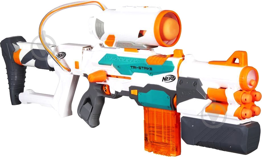 Бластер Nerf Модулус Три-Страйк B5577 - фото 1