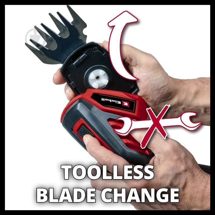 Ножницы для травы и кустов Einhell GC-CG 3,6/70 Li WT 3410365 - фото 8 Ножницы для травы и кустов Einhell GC-CG 3,6/70 Li WT 3410365 - фото 8