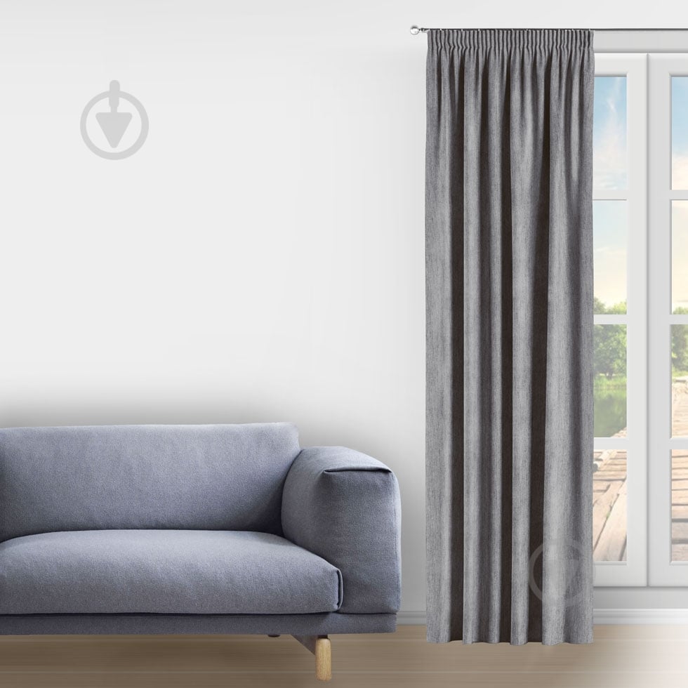 Штора Avrora 200x285 см сиренево-серый Decora textile - фото 1