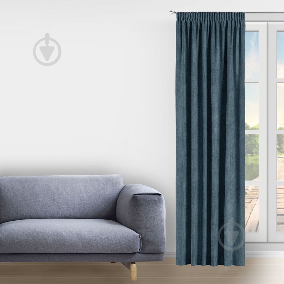 Штора Avrora 200x285 см антрацитовий Decora textile - фото 1