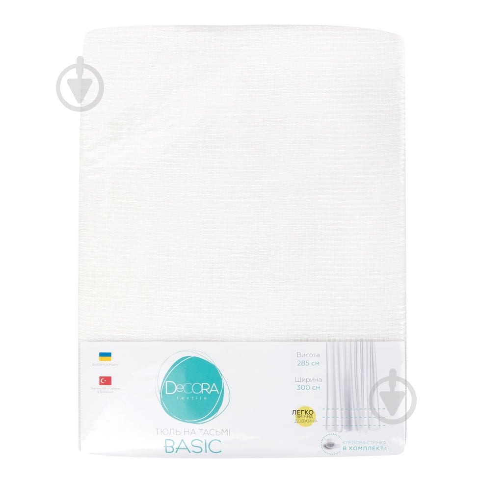 Тюль Basic 300x285 см біла крапля Decora textile - фото 3