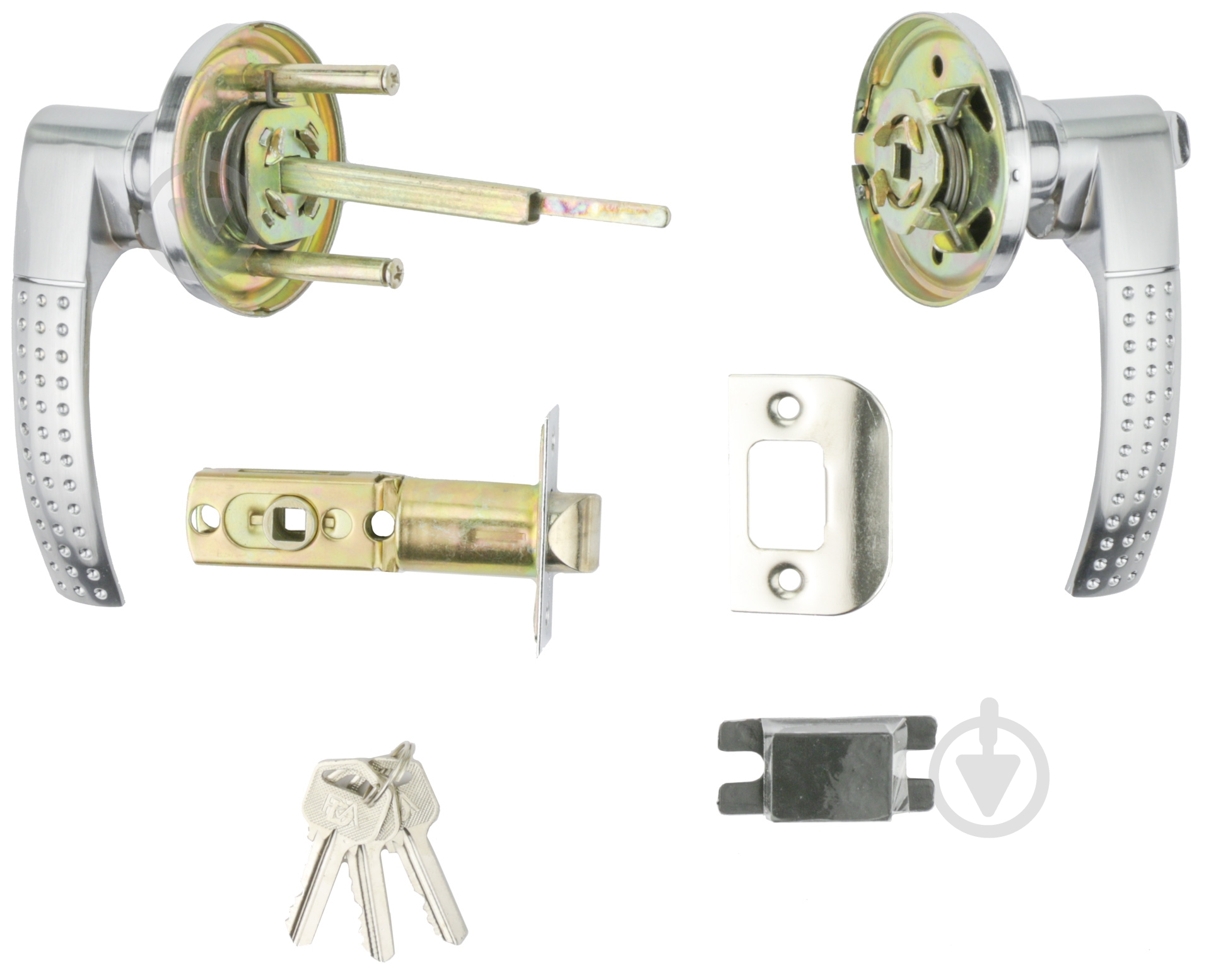 Кнобсет (ручка-защелка) RDA 861 PZ матовый хром - фото 3 Кнобсет (ручка-защелка) RDA 861 PZ матовый хром - фото 3