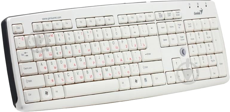 Клавиатура Genius KB-06XE USB Ru (31300614100) USB white - фото 1