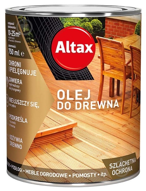 Олія для деревини Altax тік напівмат 0,75 л - фото 2