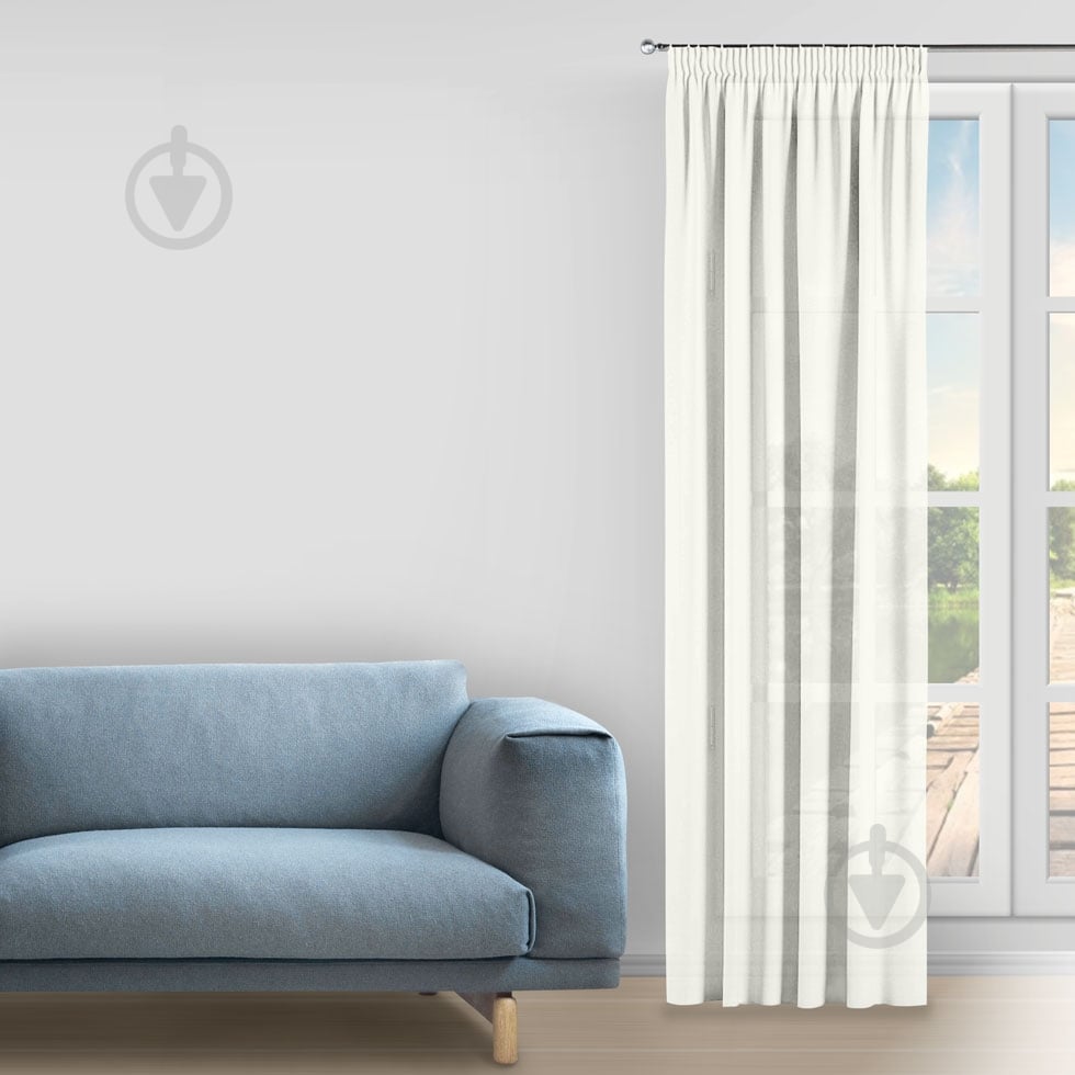 Гардина Crep 400х285 см бежевий Decora textile - фото 1 Гардина Crep 400х285 см бежевий Decora textile - фото 1