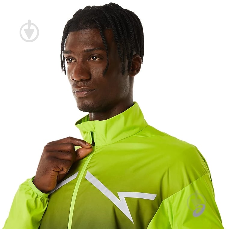 Ветровка Asics LITE-SHOW JACKET 2011C745-300 р.XL зеленая - фото 4 Ветровка Asics LITE-SHOW JACKET 2011C745-300 р.XL зеленая - фото 4