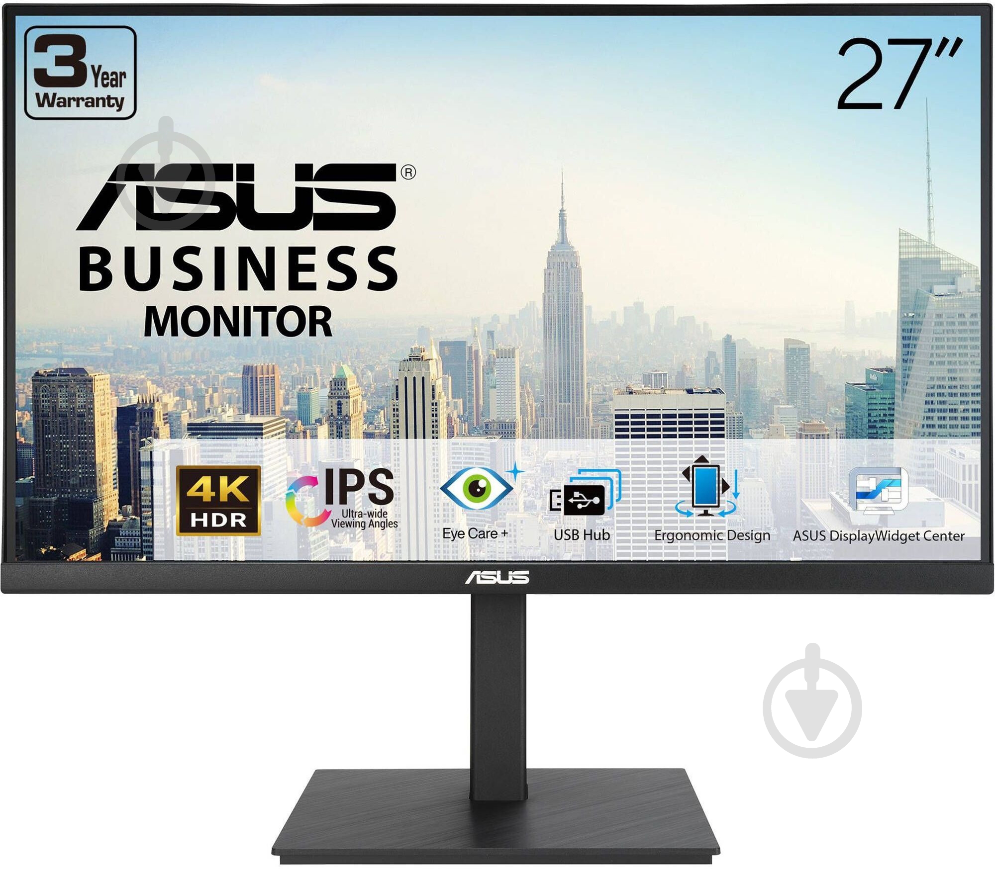 Монитор Asus VA27UQSB 27" (90LM09WJ-B02170) - фото 1