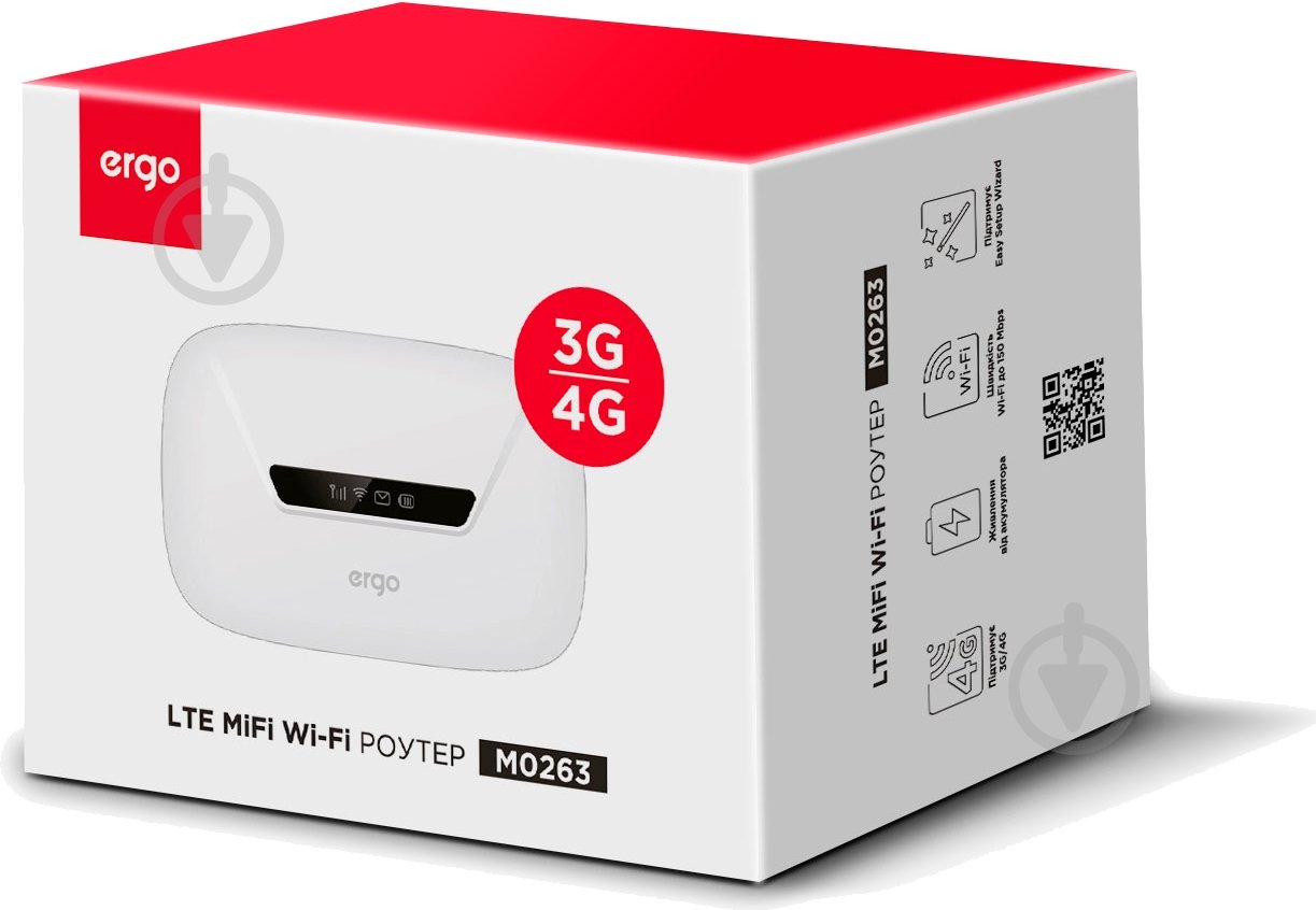 Мобільний 3G/4G Wi-Fi-роутер Ergo M0263 - фото 6