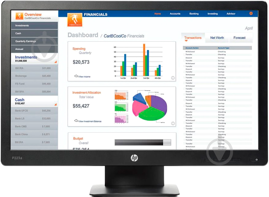 Монитор HP ProDisplay P223a 21,5" (X7R62AA) - фото 2