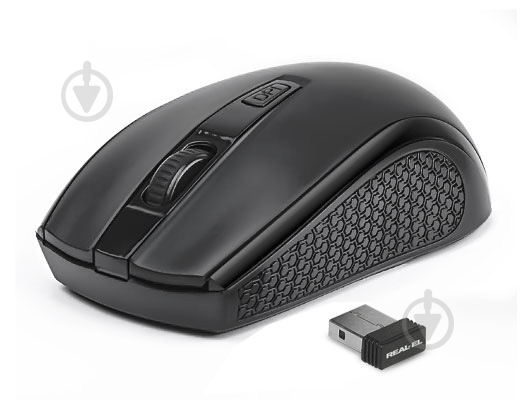 Мышка Real-el RM-308 Wireless black - фото 1 Мышка Real-el RM-308 Wireless black - фото 1