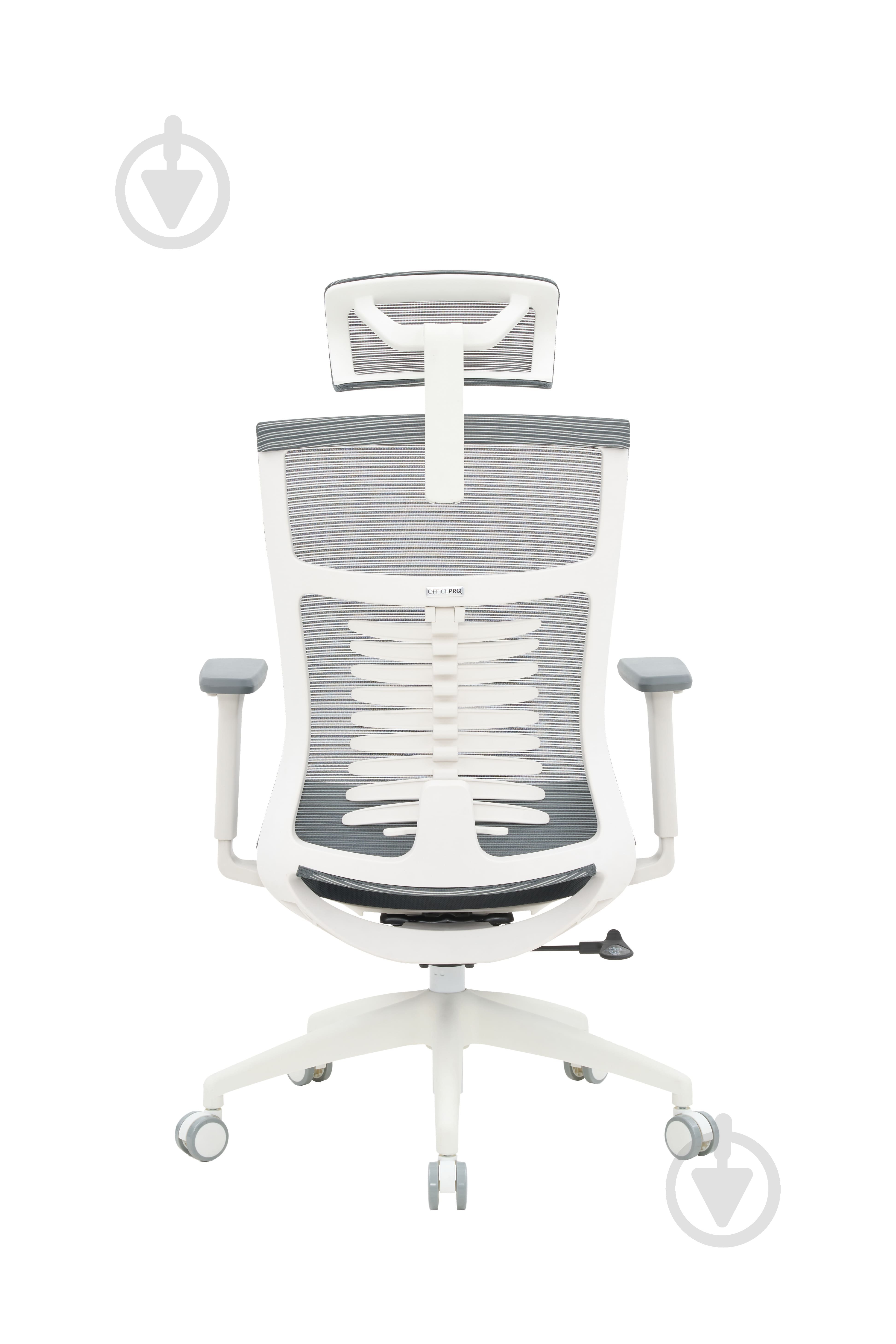 Крісло офісне OfficePro Officepro Balance OC550-W-DG-DG White/Dark Gray темно-сірий - фото 3