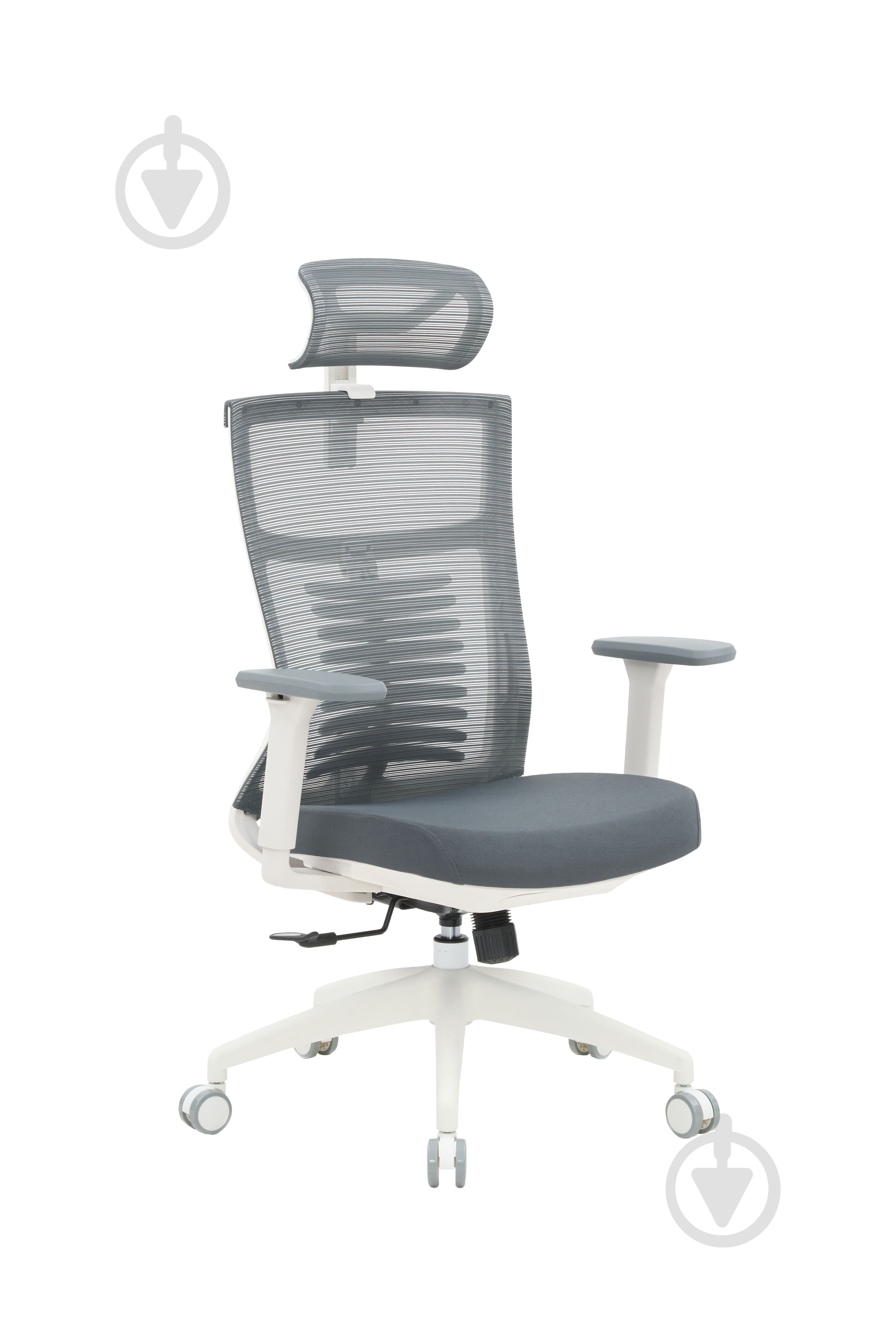Крісло офісне OfficePro Officepro Balance OC550-W-DG-DG White/Dark Gray темно-сірий - фото 6