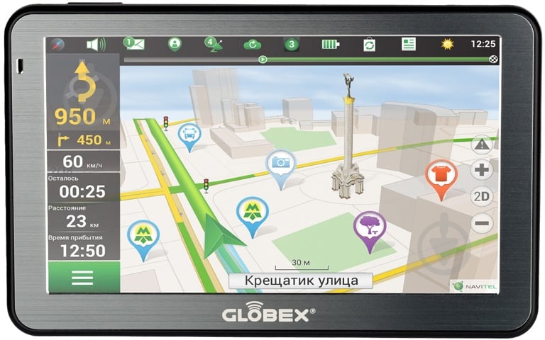 GPS-навигатор Globex GE512 - фото 3