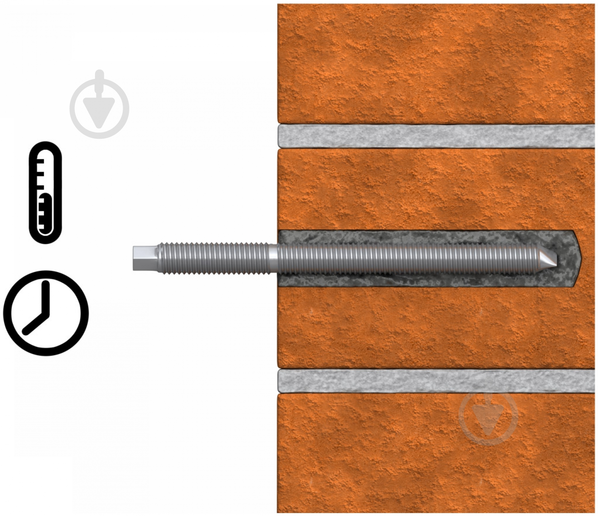 Шпилька до хімічного анкера 12x190 мм Rawlplug - фото 4