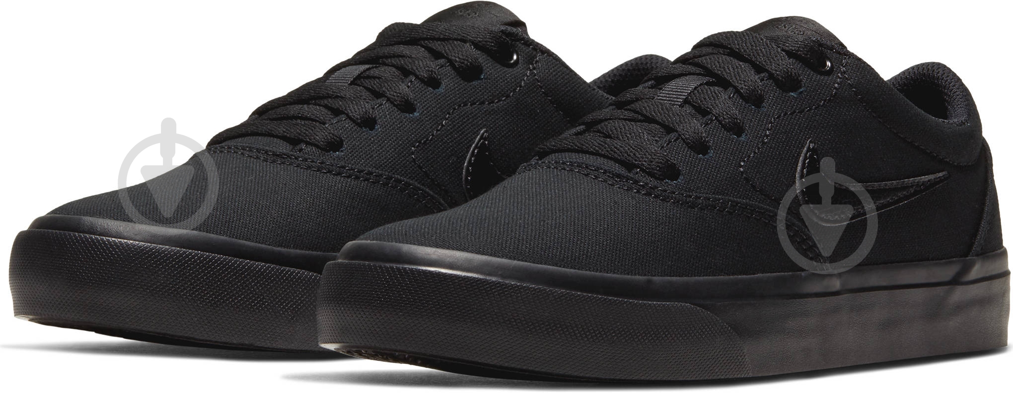 Кроссовки для мальчиков демисезонные Nike SB CHARGE CNVS (GS) CQ0260-005 р.39 черные - фото 1