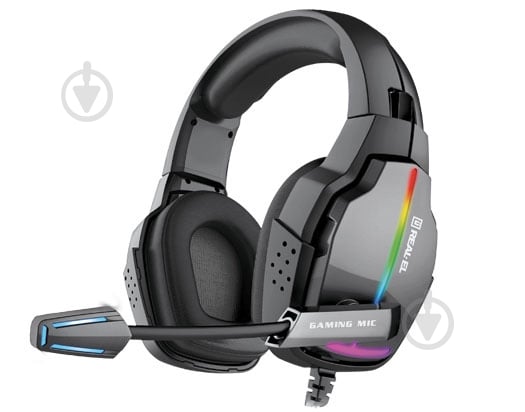 Наушники Real-el GDX-7680 black/grey (EL124100046) - фото 3 Наушники Real-el GDX-7680 black/grey (EL124100046) - фото 3