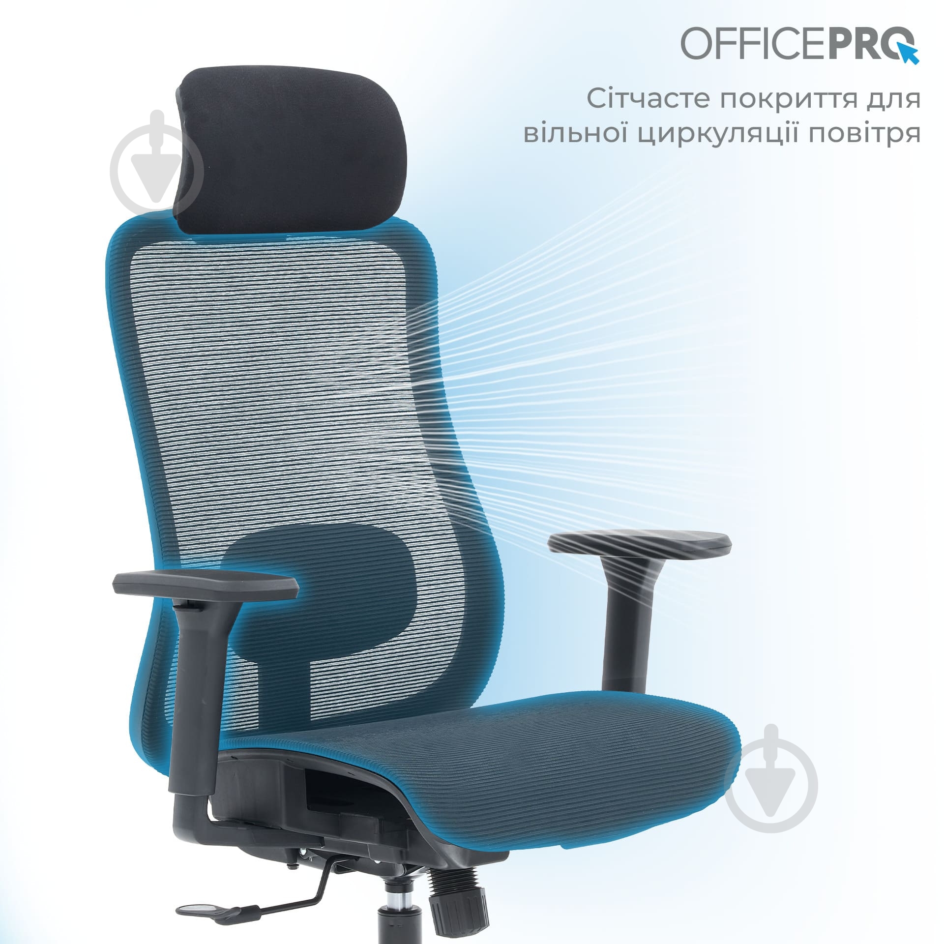 Кресло офисное OfficePro Wave OC670-B-B-B Black черный - фото 8