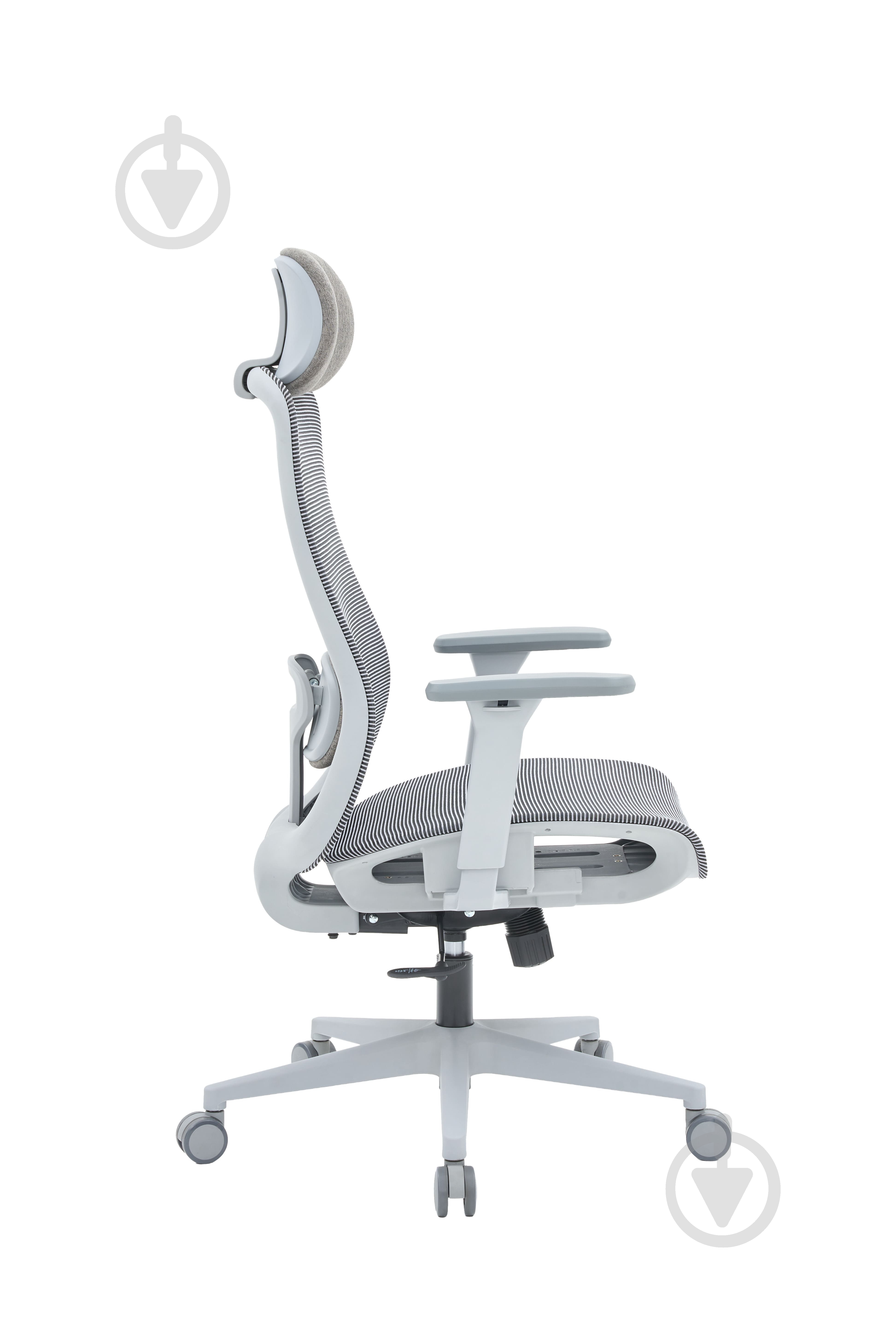 Крісло офісне OfficePro Wave OC670-G-G-G Gray сірий - фото 5