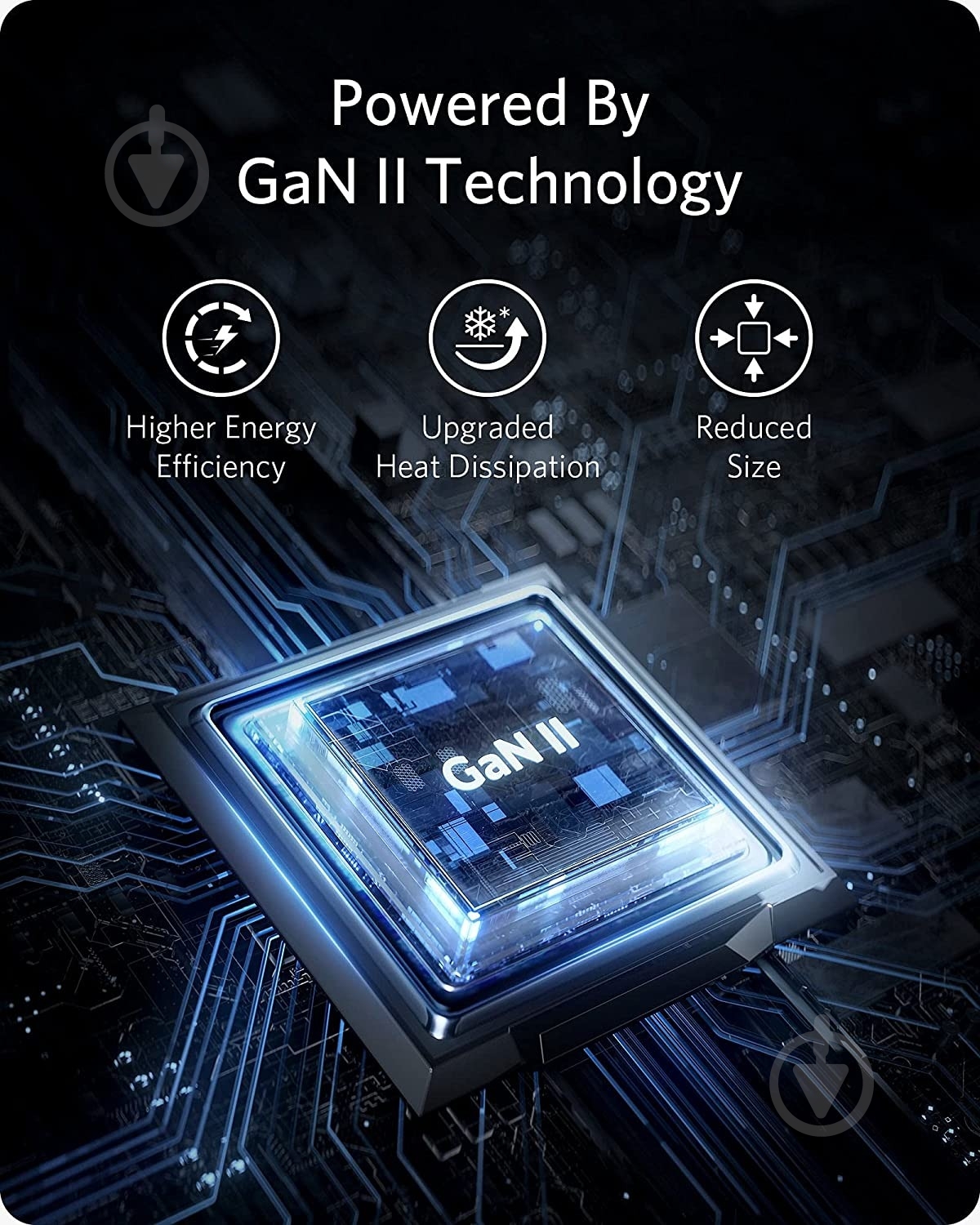 Мережевий зарядний пристрій Anker PowerPort III Nano II 65W USB-C black - фото 2 Мережевий зарядний пристрій Anker PowerPort III Nano II 65W USB-C black - фото 2